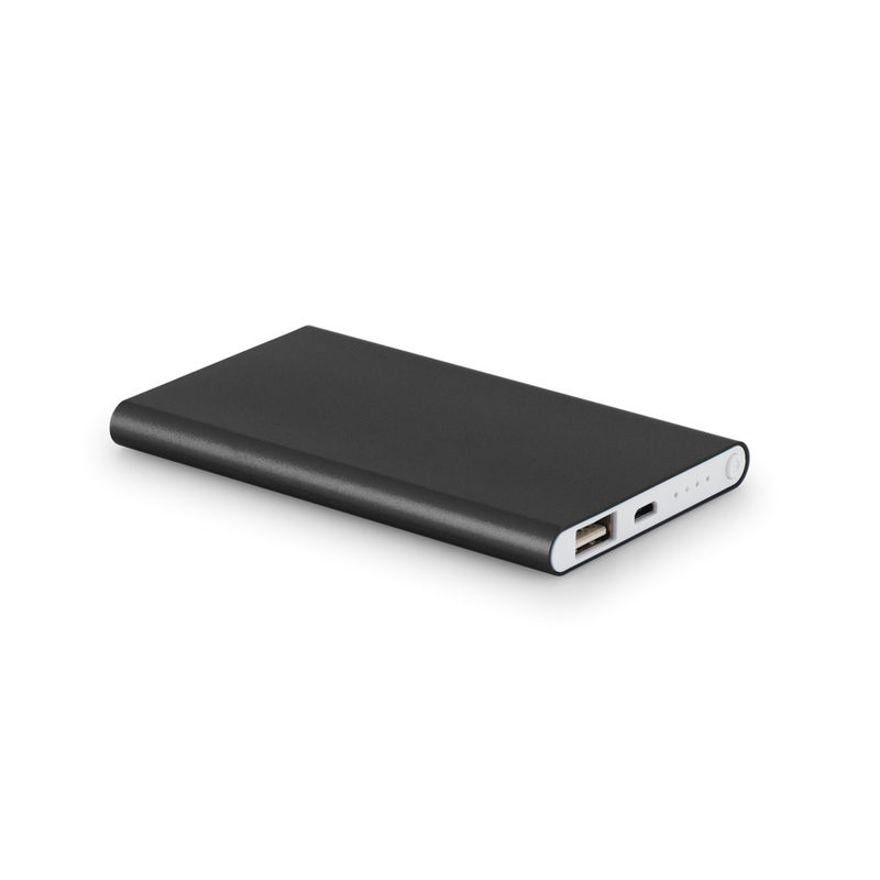 Bateria portátil slim em alumínio 100% reciclado (4'000 mAh)