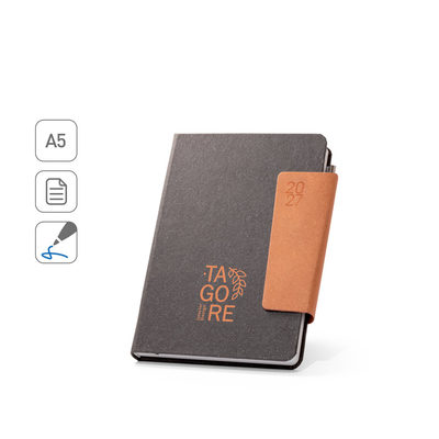 Agenda A5 em pele (58% reciclada)