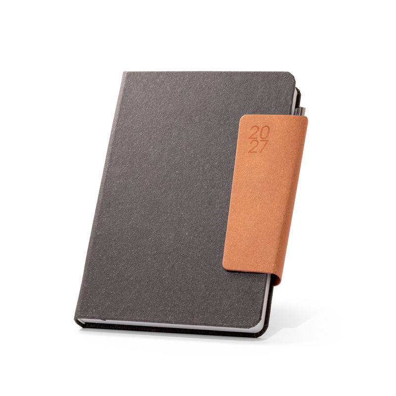 Agenda A5 em pele (58% reciclada)