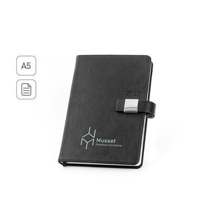 Agenda A5 em PU (58% reciclado)