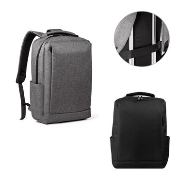Mochila para notebook (15'6") com 2 divisórias almofadadas, em 300D de alta densidade (14 L)