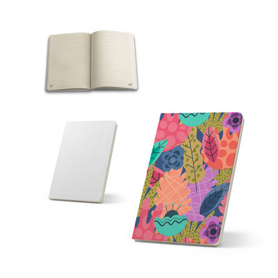 Caderno A6 com capa rígida, ideal para personalização em sublimação