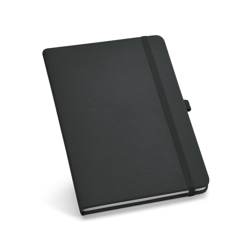 Caderno B6 de capa dura em c.sintético com páginas lisas