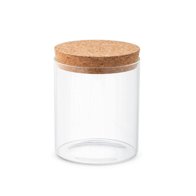 Frasco em vidro borosilicato com tampa de cortiça 700 mL