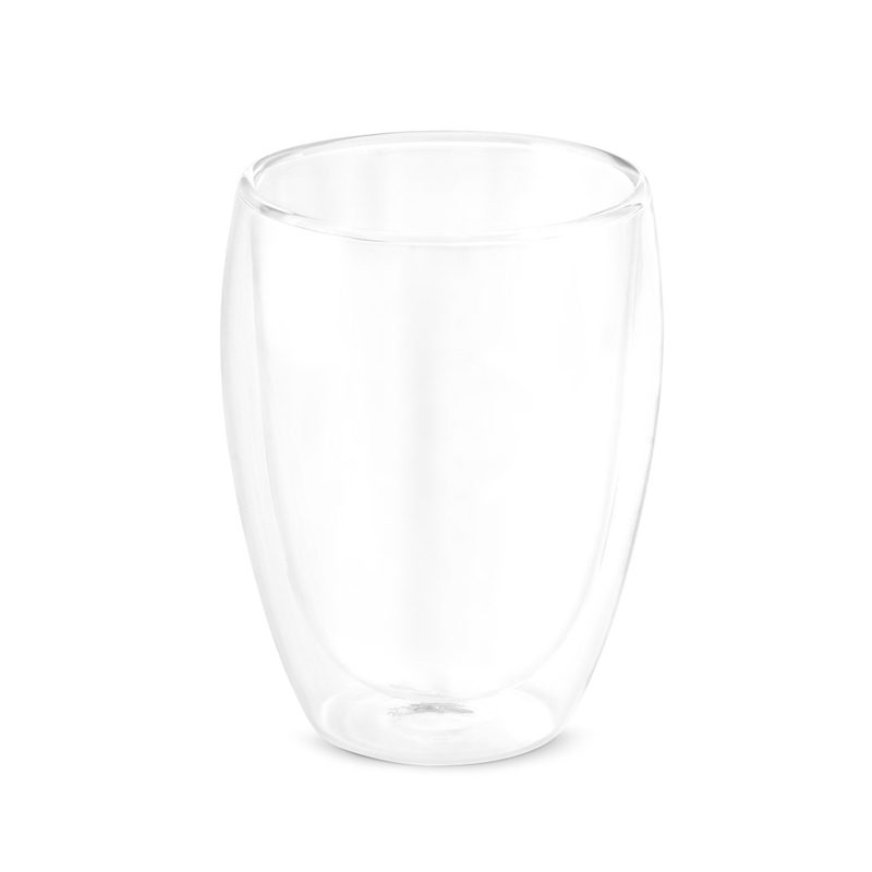 Copo em vidro borossilicato com parede dupla, isolada a ar (350 mL)