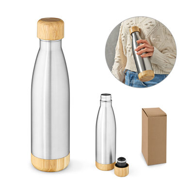 Garrafa térmica em aço inox 90% reciclado de parede dupla isolada a vácuo (550 mL)