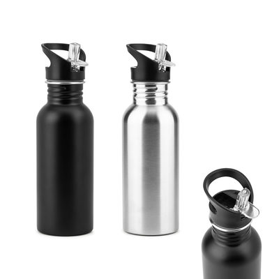 Garrafa em aço inox com parede simples