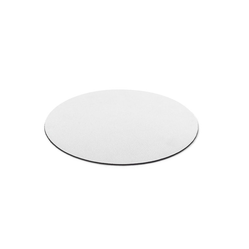 Mouse Pad com formato redondo e base em borracha