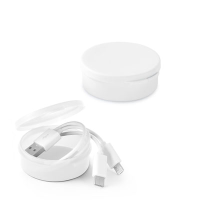 Cabo USB 3 em 1 em ABS e PVC